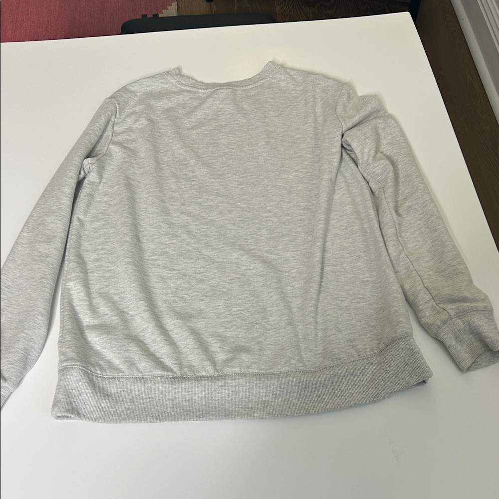 Stars Above Light Gray Ribbed Top - Picture 4 of 4
